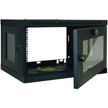Tripp Lite® by Eaton® SmartRack® 6U Low-Profile Switch-Depth Wall-Mount Rack Enclosure Cabinet with Clear Acrylic Window