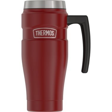 Thermos® 16-Ounce Stainless King™ Vacuum-Insulated Stainless Steel Travel Mug (Matte Red)