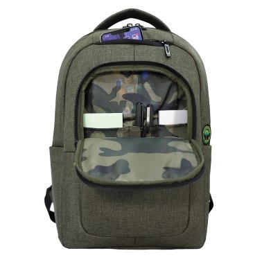 Urban Factory CYCLEE City Edition Ecologic Backpack for Notebooks and Computers (13 In./14 In.; Khaki)