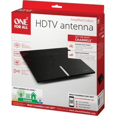 One For All® Amplified Indoor Smart HDTV Antenna