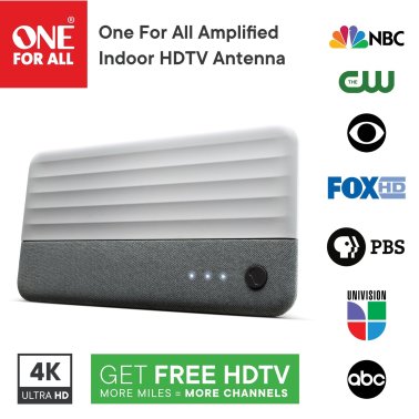 One For All® 14450 Suburbs Line Amplified Indoor TV Antenna