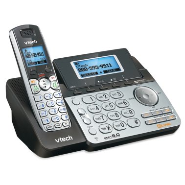 VTech® DECT 6.0 1-Handset Cordless 2-Line Phone System with Digital Answering System