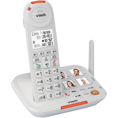 VTech® Amplified Cordless Answering System with Big Buttons & Display