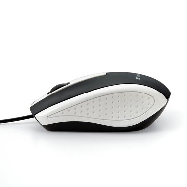 Verbatim® Corded Optical Computer Mouse, Ergonomic, 3 Buttons, USB (White)