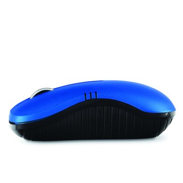 Verbatim® Commuter Series Cordless Optical Computer Mouse, 3 Buttons, 2.4 GHz (Matte Blue)