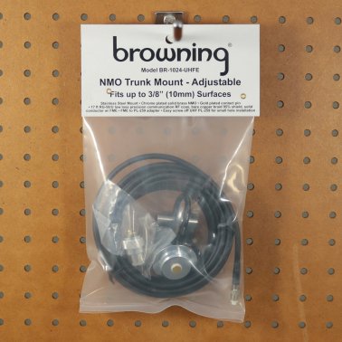 Browning® Up to 3/8-Inch Adjustable Trunk Mount with Preinstalled UHF PL-259 Connector with FME-Female Attached