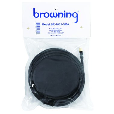 Browning® Premium 3-5/8-Inch NMO Magnet Mount with Rubber Boot and Preinstalled SMA-Male Connector