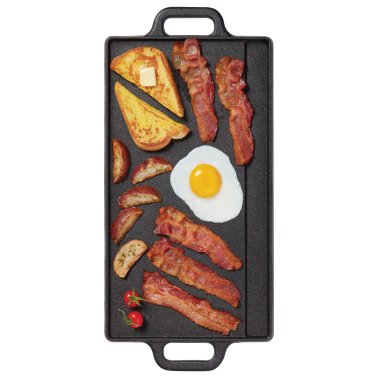 THE ROCK™ by Starfrit® Traditional Cast Iron Reversible Grill/Griddle