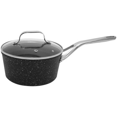THE ROCK™ by Starfrit® THE ROCK™ by Starfrit® Saucepan with Glass Lid and Stainless Steel Handles (2 Qt.)