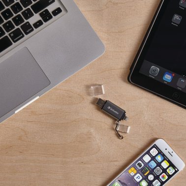 Verbatim® iStore 'n' Go USB 3.0 Flash Drive with Lightning® Connector (64 GB)