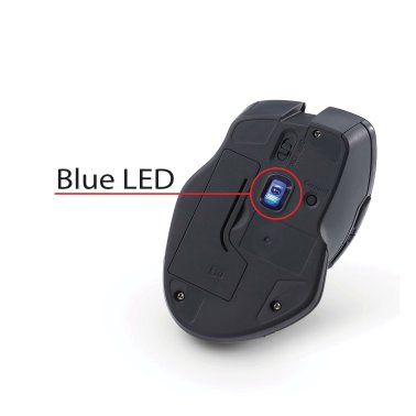 Verbatim® Wireless Blue-LED Computer Mouse with USB-C® Nano Receiver, 6 Buttons, 2.4 GHz (Graphite)