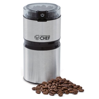 Commercial Chef 2.1-Oz. Electric Stainless Steel Coffee Grinder