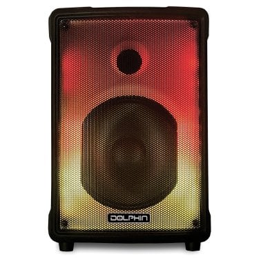Dolphin® Audio KP-80 Portable 40-Watt-Continous-Power Bluetooth® Speaker with Lights and Microphone