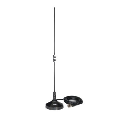 Tram® 100-Watt Pretuned Dual-Band 144 MHz to 148MHz VHF/435 MHz to 450 MHz UHF Amateur Radio Antenna Kit with Magnet Mount and Cable