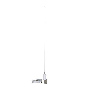 Tram® Pretuned VHF 6-dB-Gain Marine L-Bracket-Mount 35-Inch Fiberglass Antenna with RG58 Cable and PL-259 Connectors