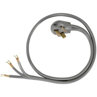 Certified Appliance Accessories 3-Wire Open-End-Connector 40-Amp Range Cord, 5ft