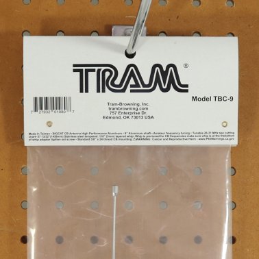 Tram® 20,000-Watt Big Cat Aluminum CB Antenna with 51-1/4-Inch Stainless Steel Whip and 9-Inch Shaft
