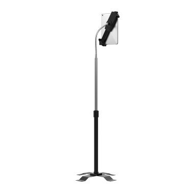 CTA Digital® Height-Adjustable Gooseneck Floor Stand for 7-In. to 13-In. Tablets