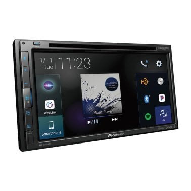 Pioneer® 6.8-In. Car In-Dash Unit, Double-DIN DVD Receiver with Touch Screen and Compatibility with Apple CarPlay®, Android Auto™, and Alexa®