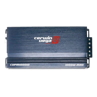 Cerwin-Vega® Mobile Performance Series CVPM1000.1D 1,000-Watt-Max Mini Monoblock Class-D Amplifier for Vehicles, with Wired Remote