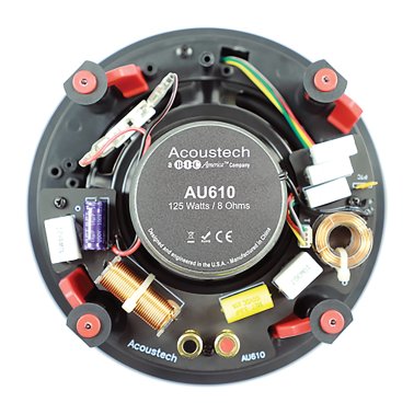 BIC America Acoustech® AuraPro™ AU610 6-1/2 In. Indoor 2-Way In-Ceiling Speaker, 125 Watts, 1 Count