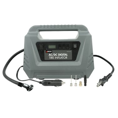 Wagan Tech® AC/DC Digital Tire Inflator with Tip Adapters and Auto Shutoff