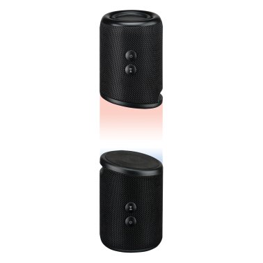 iLive Magnetic+ Portable Bluetooth® Stereo Speakers, True Wireless, Black, ISB2133B