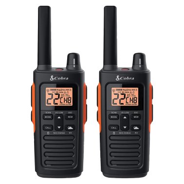 Cobra® RX680 38-Mile-Range Waterproof 2-Way Radios, 2 Pack