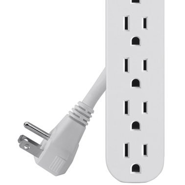 Belkin® 6-Outlet Power Strip with Right-Angle Cord