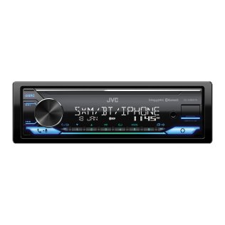 JVC® KD-X380BTS Car In-Dash Unit, Single-DIN Digital Media Receiver with Bluetooth®, Alexa® Built-in, and SiriusXM® Ready