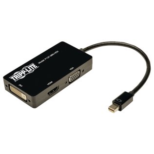 Tripp Lite® by Eaton® Mini DisplayPort™ to VGA/DVI/HDMI® All-in-One Adapter/Converter, 6"