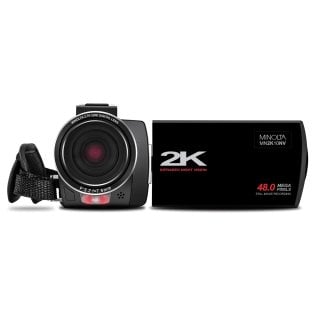 Minolta® MN2K10NV 2.7K Quad HD 16x Digital Zoom IR Night Vision Video Camcorder (Black)