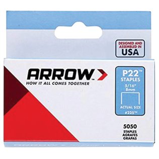 Arrow® P22™ Plier Staples, 5,050 pack (5/16 In.)