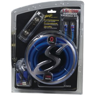 Stinger® Select Series 0-Gauge 1,500-Watt Amp Wiring Kit with Ultra-Flexible Copper-Clad Aluminum Cables