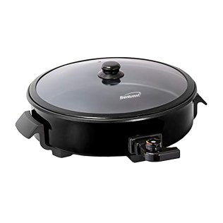 Brentwood® 12-Inch Round Nonstick Electric Skillet with Vented Glass Lid