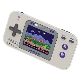 My Arcade® Gamer V Classic 220-in-1 Handheld Game System (Gray/Purple)