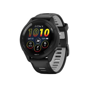 Garmin® Forerunner® 265 Running Smartwatch with Black Bezel (Black)