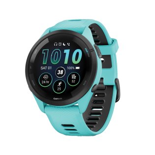 Garmin® Forerunner® 265 Running Smartwatch with Black Bezel (Blue)