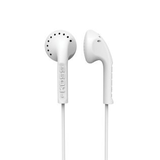 KOSS® On-Ear Earbuds, KE10 (White)