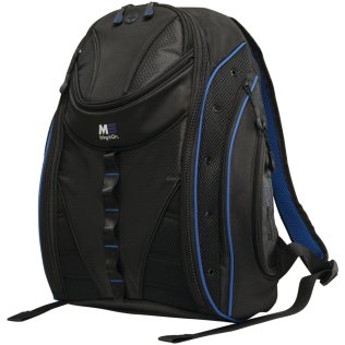 Mobile Edge® 16-In. PC/17-In. Mac® Express Backpack 2.0, Black and Royal Blue