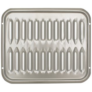 Range Kleen® 13-In. x 16-In. 2-Piece Porcelain Broiler Pan with Chrome Grill
