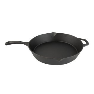 Taste of Home® Pre-Seasoned Cast Iron Skillet with Pour Spouts and Handles (12 In.)