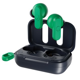 Skullcandy® Dime® True 2 In-Ear True Wireless Stereo Bluetooth® Earbuds with Microphones (Dark Blue / Green)