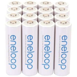 Panasonic® eneloop® Rechargeable Batteries, AA (16 Pack)