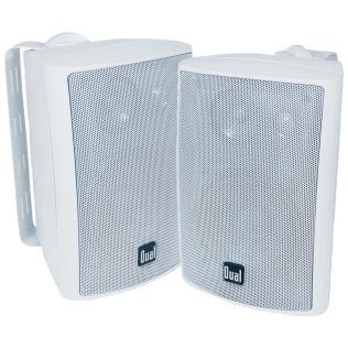 Dual® 4" 3-Way Indoor/Outdoor Speakers (White)
