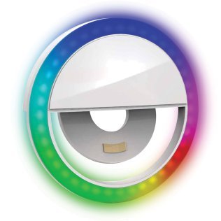 Bower® RGB Clip-On Selfie LED Ring Light for Smartphones