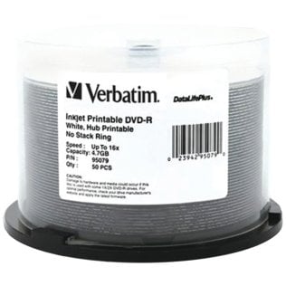 Verbatim® 4.7GB DataLifePlus® DVD-Rs, 50-ct Spindle