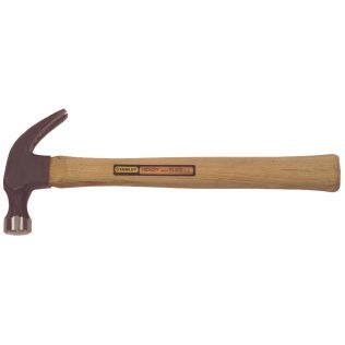 STANLEY® Curved-Claw Wood-Handled Nailing Hammer (16 Oz.; Brown)