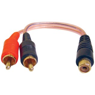 DB Link® X-Series RCA Y-Adapter, 1 Female to 2 Males