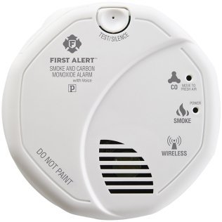 First Alert® Wireless Interconnected Smoke & Carbon Monoxide Alarm with Voice & Location
